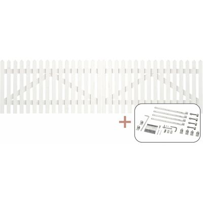 Plus Holz Doppeltor Skagen Lux Nadelholz Weiß 300 cm x 80 cm Plus Holz Doppeltor Skagen Lux Nadelholz Weiß 300 cm x 80 cm