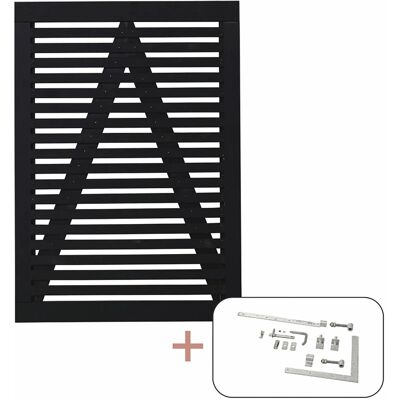 Plus Holz Einzeltor Tokyo Nadelholz Schwarz 100 cm x 140 cm Plus Holz Einzeltor Tokyo Nadelholz Schwarz 100 cm x 140 cm