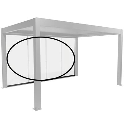 Biohort Glasschiebewand Klarglas 4 m Dunkelgrau-Metallic Biohort Glasschiebewand Klarglas 4 m Dunkelgrau-Metallic
