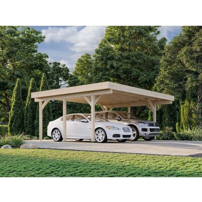 PALMAKO - Karl - 600x512x244 cm - Doppelcarport - Carport PALMAKO - Karl - 600x512x244 cm - Doppelcarport - Carport