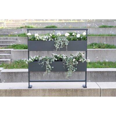Dieda Linus Blumenkasten Füllung Eckig Aluminium 100 cm x 100 cm Anthrazit Dieda Linus Blumenkasten Füllung Eckig Aluminium 100 cm x 100 cm Anthrazit