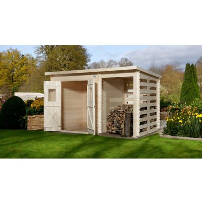 OBI Outdoor Living OBI Holz-Gartenhaus Cortina B 330 cm x 200 cm mit Anbau 130 cm OBI Outdoor Living OBI Holz-Gartenhaus Cortina B 330 cm x 200 cm mit Anbau 130 cm