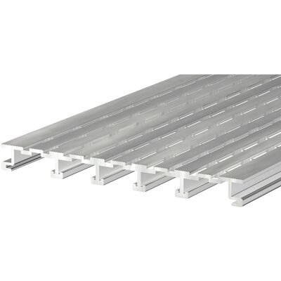 Entwässerungsrinne-Proside aus Aluminium 200 mm x 20 mm x 2000 mm Eloxiert Entwässerungsrinne-Proside aus Aluminium 200 mm x 20 mm x 2000 mm Eloxiert
