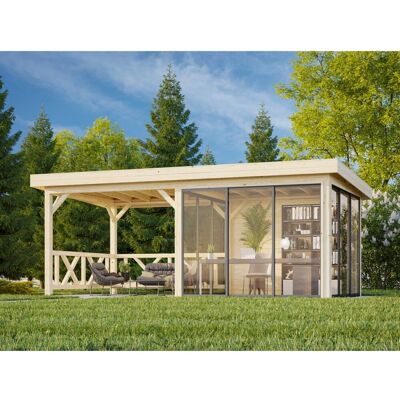 Palmako Pavillon Lenna Set 404 Slide 588 x 300 cm Lackiert Weiß FSC® Palmako Pavillon Lenna Set 404 Slide 588 x 300 cm Lackiert Weiß FSC®