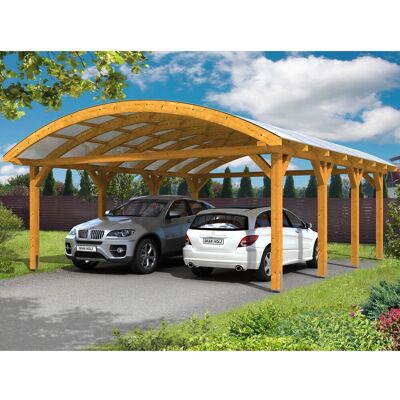 SKANHOLZ Carport Franken Leimholz - Wetterfeste Leimholzkonstruktion - 635x755 cm - Beige SKANHOLZ Carport Franken Leimholz - Wetterfeste Leimholzkonstruktion - 635x755 cm - Beige