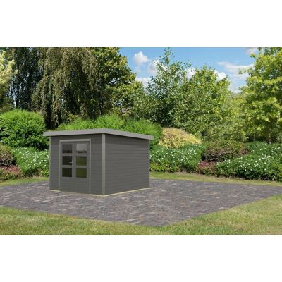 Karibu Gartenhaus Domingo B Terragrau/Grau 218,5 x 270 x 270 cm Karibu Gartenhaus Domingo B Terragrau/Grau 218,5 x 270 x 270 cm