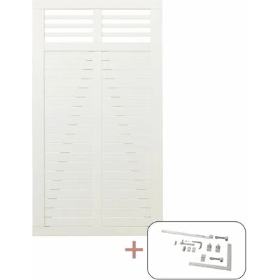 Plus Tor Decora Nadelholz Weiß 100 cm x 180 cm Plus Tor Decora Nadelholz Weiß 100 cm x 180 cm