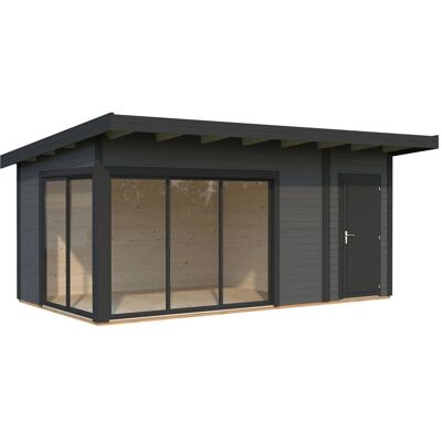 Palmako Holz-Gartenhaus Andrea Slide Pultdach Lackiert 530 cm x 300 cm 15,2 m² Palmako Holz-Gartenhaus Andrea Slide Pultdach Lackiert 530 cm x 300 cm 15,2 m²
