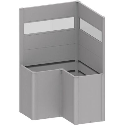Biohort L-Form Silber Sichtschutz - Sichtschutz Biohort L-Form Silber Sichtschutz - Sichtschutz