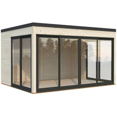 Palmako Holz-Gartenhaus Serena Slide Pultdach Tauchgrundiert 420 cm x 320 cm Palmako Holz-Gartenhaus Serena Slide Pultdach Tauchgrundiert 420 cm x 320 cm