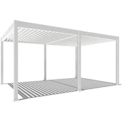 Weide Deluxe Elektrisch Pavillon Terrassenüberdachung Alu Led 3,6 X 5 M Weide Deluxe Elektrisch Pavillon Terrassenüberdachung Alu Led 3,6 X 5 M
