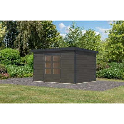 Karibu Gartenhaus Domingo 7 B Terragrau/Anthrazit 219 x 360 x 240 cm Karibu Gartenhaus Domingo 7 B Terragrau/Anthrazit 219 x 360 x 240 cm