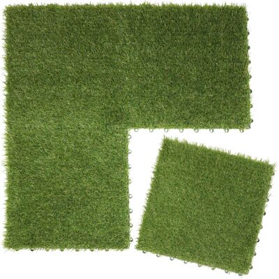 Grasfliese 4er-Set 30 cm x 30 cm x 2,9 cm Grün Grasfliese 4er-Set 30 cm x 30 cm x 2,9 cm Grün