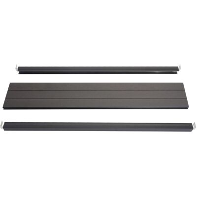 MCW Abschluss-Set für WPC-Sichtschutz Savoie Abschlussprofil Windschutz WPC-Pfosten 90cm anthrazit MCW Abschluss-Set für WPC-Sichtschutz Savoie Abschlussprofil Windschutz WPC-Pfosten 90cm anthrazit