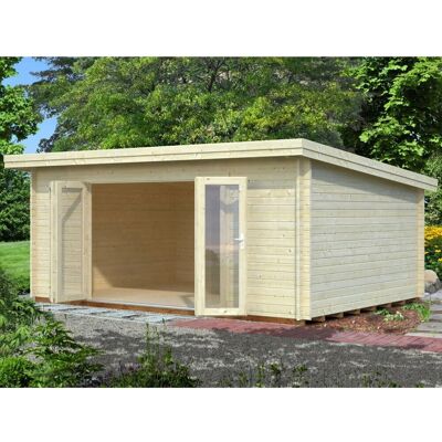 PALMAKO Lea Gartenhaus - 20,1 m² Rechteckiges Holzblockhaus PALMAKO Lea Gartenhaus - 20,1 m² Rechteckiges Holzblockhaus