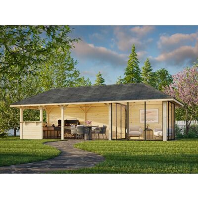 Palmako Pavillon Bianca Set 516 Slide Plus 876 x 300 cm Lackiert Weiß FSC® Palmako Pavillon Bianca Set 516 Slide Plus 876 x 300 cm Lackiert Weiß FSC®