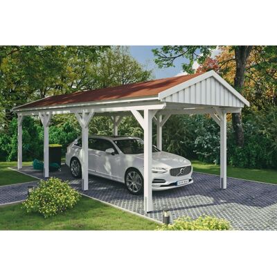 SKANHOLZ - Fichtelberg - Nussbaum - 317x808 cm - Carport SKANHOLZ - Fichtelberg - Nussbaum - 317x808 cm - Carport