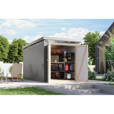 Karibu Metallgerätehaus Neos 2,5 Graualuminium Karibu Metallgerätehaus Neos 2,5 Graualuminium