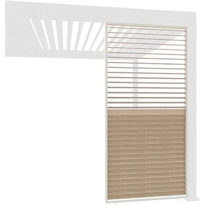 Weide Holzoptik Wand Für Pergola Drehbare Lamellen Aluminium 3 Maße1.23 Meter Holzoptik Weide Holzoptik Wand Für Pergola Drehbare Lamellen Aluminium 3 Maße1.23 Meter Holzoptik