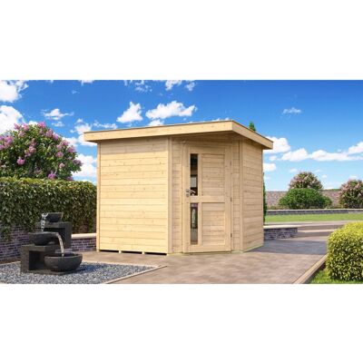 Weka Holz-Gartenhaus Gartenhaus 229 Flachdach Unbehandelt 270 cm Weka Holz-Gartenhaus Gartenhaus 229 Flachdach Unbehandelt 270 cm