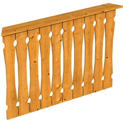Skan Holz Brüstung Balkonschalung 120 x 96 cm Fichte Eiche hell Skan Holz Brüstung Balkonschalung 120 x 96 cm Fichte Eiche hell