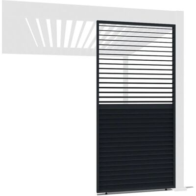 Weide Anthrazit-Aluminium Lamellenwand Für Weide Pergola Drehbare Lamellen anthrazit 1.23 Meter Weide Anthrazit-Aluminium Lamellenwand Für Weide Pergola Drehbare Lamellen anthrazit 1.23 Meter