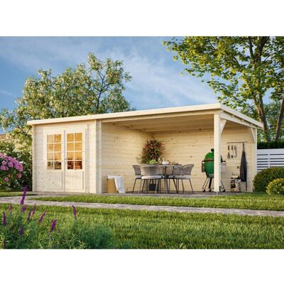Palmako Gartenhaus Ella 590 x 300 cm Seitendach 10 m² Grau-Anthrazit FSC® Palmako Gartenhaus Ella 590 x 300 cm Seitendach 10 m² Grau-Anthrazit FSC®