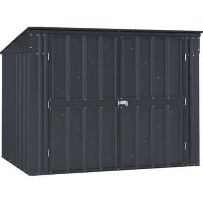 Globel Stahl-Geräteschuppen Easy - Robust, abschließbar, anthrazit Globel Stahl-Geräteschuppen Easy - Robust, abschließbar, anthrazit