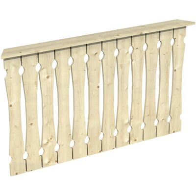 Skan Holz Brüstung Balkonschalung 150 x 96 cm Fichte Natur Skan Holz Brüstung Balkonschalung 150 x 96 cm Fichte Natur