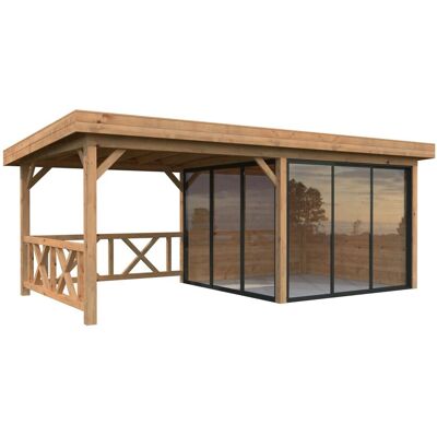 PALMAKO - Lenna Set 403 Slide - 588x245x300 cm - Braun - Pavilion PALMAKO - Lenna Set 403 Slide - 588x245x300 cm - Braun - Pavilion
