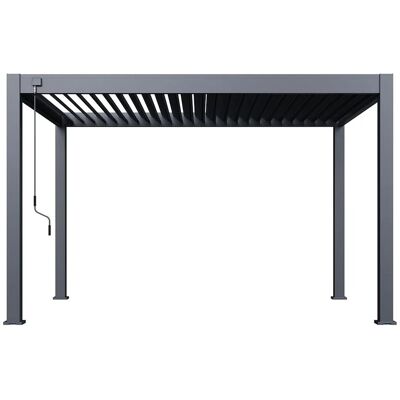 Weide Deluxe Plus Pavillon Terrassenüberdachung Aluminium 3 X 4 M Anthrazit Weide Deluxe Plus Pavillon Terrassenüberdachung Aluminium 3 X 4 M Anthrazit
