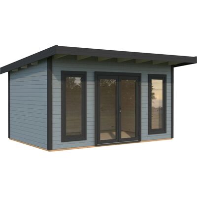 Palmako Holz-Gartenhaus Aurelia Pultdach Lackiert 446 cm x 300 cm 12,7 m² Palmako Holz-Gartenhaus Aurelia Pultdach Lackiert 446 cm x 300 cm 12,7 m²
