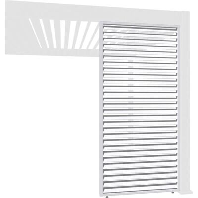 Weide Horizontale Lamellenwand Für Pergola Aus Aluminium 3 Maße Weiß1.23 Meter Weide Horizontale Lamellenwand Für Pergola Aus Aluminium 3 Maße Weiß1.23 Meter