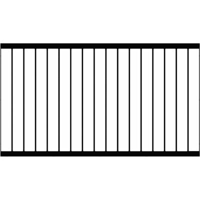 Plus Vorgartenzaun Basic Stahl 150 cm x 85 cm Schwarz Plus Vorgartenzaun Basic Stahl 150 cm x 85 cm Schwarz