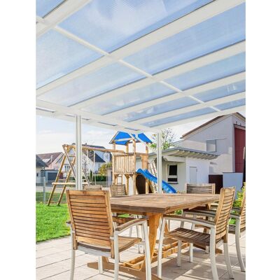 Gutta Terrassendach Premium Weiß Stegpl. PC Streifen Weiß 10.140 mm x 4.060 mm Gutta Terrassendach Premium Weiß Stegpl. PC Streifen Weiß 10.140 mm x 4.060 mm