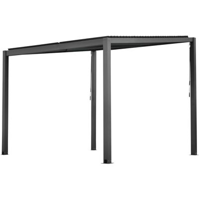 Floraworld Pergola mit Lamellendach 300 cm x 300 cm x 212 cm Anthrazit Floraworld Pergola mit Lamellendach 300 cm x 300 cm x 212 cm Anthrazit