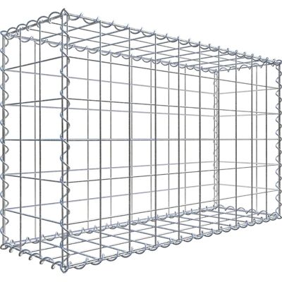 GABIONDECO Gabion - 100x60x30cm verzinktes Stahlgitter - Langlebig, Zink-Alu-Beschichtung GABIONDECO Gabion - 100x60x30cm verzinktes Stahlgitter - Langlebig, Zink-Alu-Beschichtung