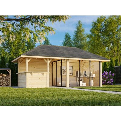 Palmako Pavillon Bianca Set 507 Slide Plus 588 x 300 cm Lackiert Weiß FSC® Palmako Pavillon Bianca Set 507 Slide Plus 588 x 300 cm Lackiert Weiß FSC®