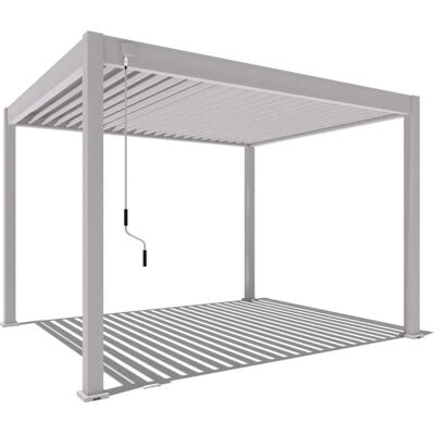 Weide Classic Pavillon Terrassenüberdachung Aluminium 3 x 3,6 M Ivory Sandㅤ Weide Classic Pavillon Terrassenüberdachung Aluminium 3 x 3,6 M Ivory Sandㅤ