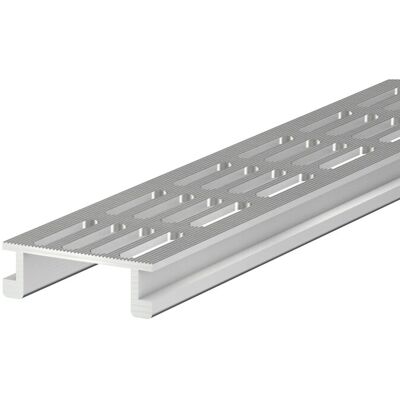 Entwässerungsrinne-Proside aus Aluminium 60 mm x 20 mm x 2000 mm Eloxiert Entwässerungsrinne-Proside aus Aluminium 60 mm x 20 mm x 2000 mm Eloxiert