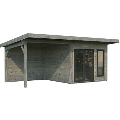 Palmako Holz-Gartenhaus Aurelia Pultdach Tauchgrundiert 599 cm x 300 cm 16,3 m² Palmako Holz-Gartenhaus Aurelia Pultdach Tauchgrundiert 599 cm x 300 cm 16,3 m²