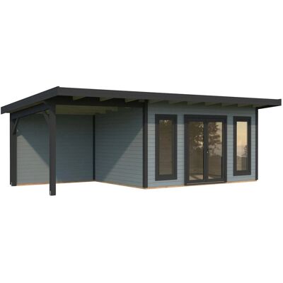 Palmako Holz-Gartenhaus Aurelia Pultdach Lackiert 749 cm x 300 cm 20,6 m² Palmako Holz-Gartenhaus Aurelia Pultdach Lackiert 749 cm x 300 cm 20,6 m²
