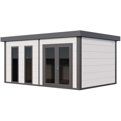 Telluria Gerätehaus Luminato 5436+ Weiß 538 cm x 358 cm Telluria Gerätehaus Luminato 5436+ Weiß 538 cm x 358 cm