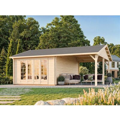 Palmako Gartenhaus Irene 653 x 550 cm Tauchgrundiert Grau FSC® Palmako Gartenhaus Irene 653 x 550 cm Tauchgrundiert Grau FSC®