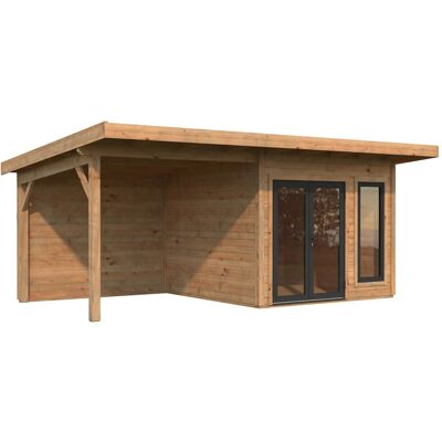 Palmako Holz-Gartenhaus Aurelia Pultdach Tauchgrundiert 599 cm x 300 cm 16,3 m² Palmako Holz-Gartenhaus Aurelia Pultdach Tauchgrundiert 599 cm x 300 cm 16,3 m²