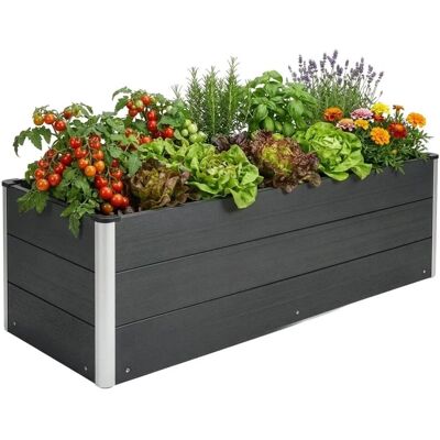 Floordirekt WPC Hochbeet Paros Extra Robust Alu-Eckpfosten Anthrazit 150 x 50 x 45 cm Floordirekt WPC Hochbeet Paros Extra Robust Alu-Eckpfosten Anthrazit 150 x 50 x 45 cm