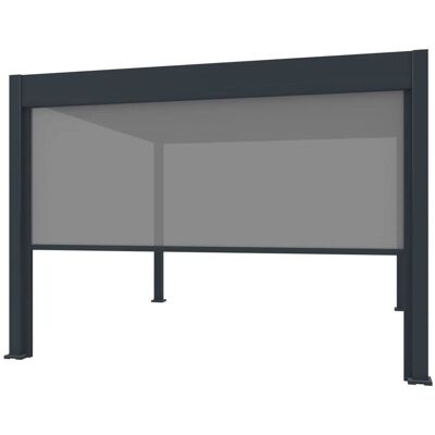 Weide Sonnenrollo für Weide Pergola, anthrazit Weide Sonnenrollo für Weide Pergola, anthrazit