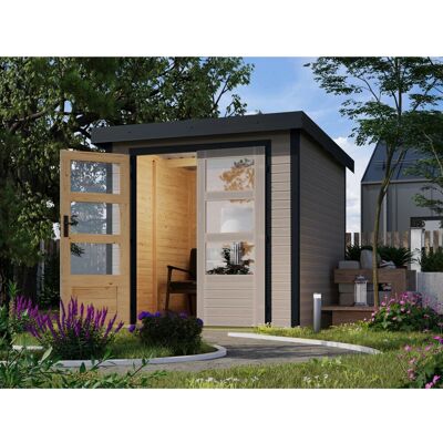 Karibu Gartenhaus Diego D Wassergrau-Anthrazit 4,45 m² Karibu Gartenhaus Diego D Wassergrau-Anthrazit 4,45 m²