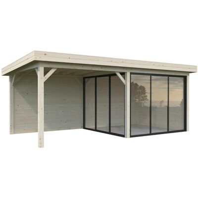 PALMAKO - Lenna Set 405 Slide - 588 x 245 x 300 cm - naturbraun - Pavilion PALMAKO - Lenna Set 405 Slide - 588 x 245 x 300 cm - naturbraun - Pavilion