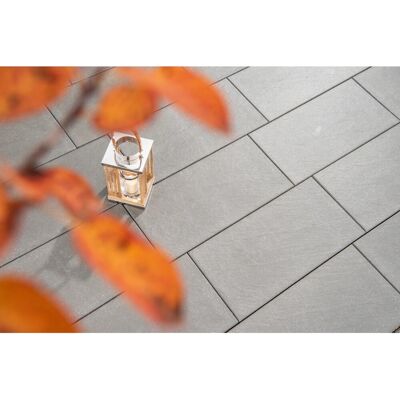 Diephaus Terrassenplatte Sassari Mittelgrau 80 x 40 x 4 cm Diephaus Terrassenplatte Sassari Mittelgrau 80 x 40 x 4 cm